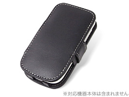 保護フィルム PDAIR レザーケース for Pocket WiFi S II(S41HW) 横開きタイプ(ブラック)