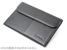 保護フィルム PDAIR レザーケース for GALAXY Tab 10.1 LTE SC-01D ビジネスタイプ(ブラック)