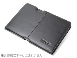 保護フィルム PDAIR レザーケース for GALAXY Tab 10.1 LTE SC-01D ポーチタイプ(ブラック)