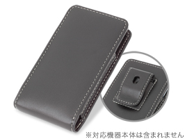 保護フィルム PDAIR レザーケース for AQUOS PHONE f SH-13C ベルトクリップ付バーティカルポーチタイプ