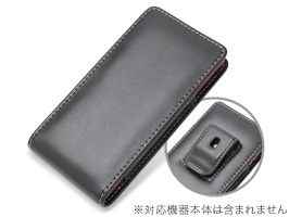 保護フィルム PDAIR レザーケース for REGZA Phone T-01D ベルトクリップ付バーティカルポーチタイプ