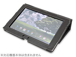 保護フィルム PDAIR レザーケース for Eee Pad Transformer TF101 横開きタイプ Ver.1(ブラック)