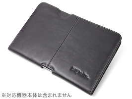 保護フィルム PDAIR レザーケース for MOTOROLA XOOM Wi-Fi TBi11M ポーチタイプ(ブラック)