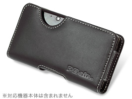 保護フィルム PDAIR レザーケース for ニンテンドー3DS ポーチタイプ(ブラック)