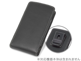 保護フィルム PDAIR レザーケース for AQUOS PHONE SH-12C ベルトクリップ付バーティカルポーチタイプ