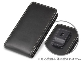 保護フィルム PDAIR レザーケース for Xperia(TM) arc SO-01C ベルトクリップ付バーティカルポーチタイプ