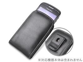 PDAIR レザーケース for BlackBerry Curve 9300 ベルトクリップ付バーティカルポーチタイプ