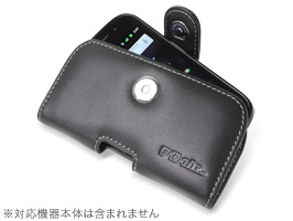 保護フィルム PDAIR レザーケース for Nexus S ポーチタイプ(ブラック)
