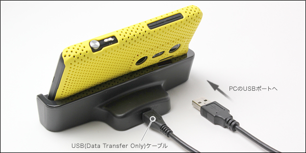 Kidigi USBカバーメイトクレードル for htc EVO 3D ISW12HT