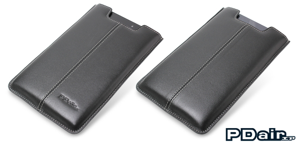 PDAIR レザーケース for Acer ICONIA TAB A100 バーティカルポーチタイプ(ブラック)