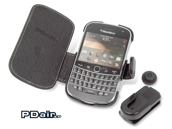 PDAIR レザーケース for BlackBerry Bold 9900 横開きタイプ