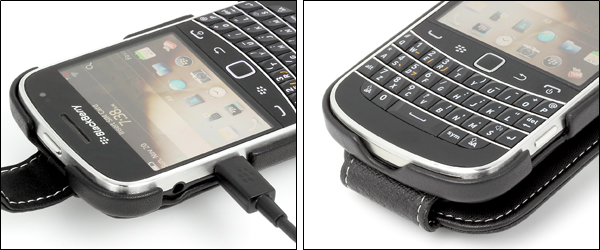 PDAIR レザーケース for BlackBerry Bold 9900 縦開きタイプ