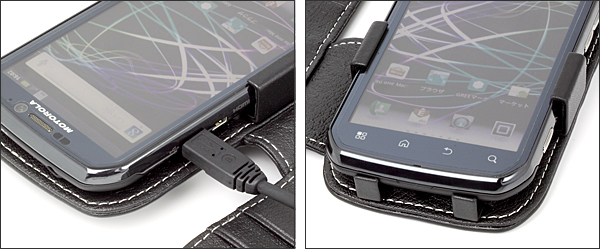 PDAIR レザーケース for MOTOROLA PHOTON ISW11M 横開きタイプ