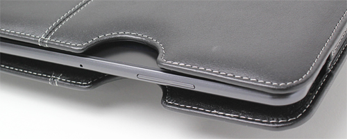 PDAIR レザーケース for Optimus Pad L-06C ポーチタイプ(ブラック)
