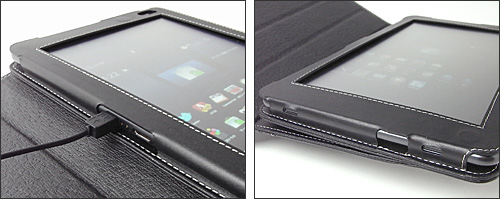PDAIR レザーケース for Optimus Pad L-06C 横開きタイプ Ver.2