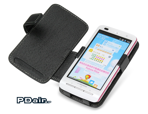 PDAIR レザーケース for P-07C/Sweety SoftBank 003P 横開きタイプ