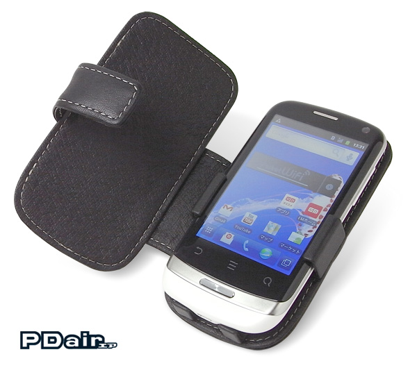PDAIR レザーケース for Pocket WiFi S II(S41HW) 横開きタイプ