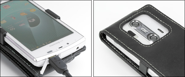 PDAIR レザーケース for AQUOS PHONE SH-12C 縦開きタイプ