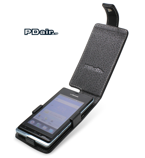 PDAIR レザーケース for AQUOS PHONE f SH-13C 縦開きタイプ