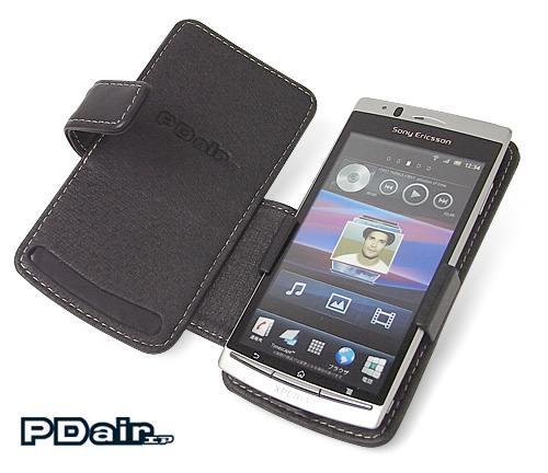 PDAIR レザーケース for Xperia(TM) arc SO-01C 横開きタイプ