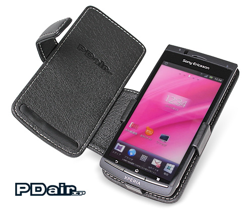 PDAIR レザーケース for Xperia(TM) acro SO-02C/IS11S 横開きタイプ