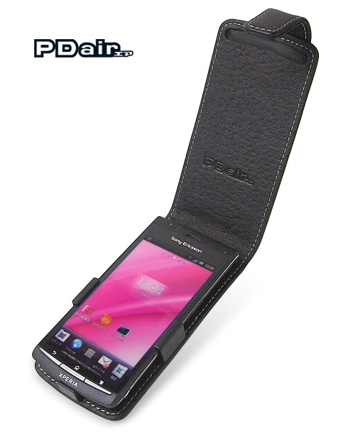 PDAIR レザーケース for Xperia(TM) acro SO-02C/IS11S 縦開きタイプ