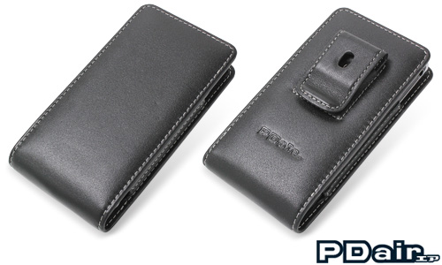 PDAIR レザーケース for Xperia(TM) acro SO-02C/IS11S ベルトクリップ付バーティカルポーチタイプ