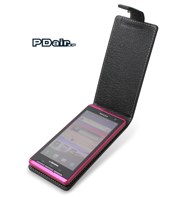 PDAIR レザーケース for REGZA Phone T-01D 縦開きタイプ