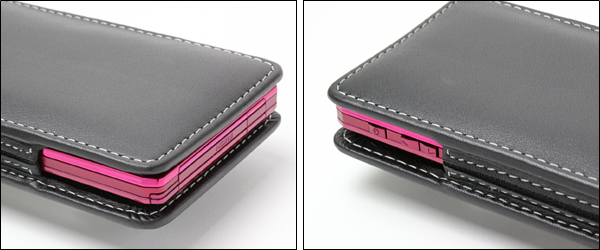 PDAIR レザーケース for REGZA Phone T-01D ベルトクリップ付バーティカルポーチタイプ