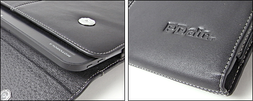 PDAIR レザーケース for MOTOROLA XOOM Wi-Fi TBi11M ポーチタイプ(ブラック)