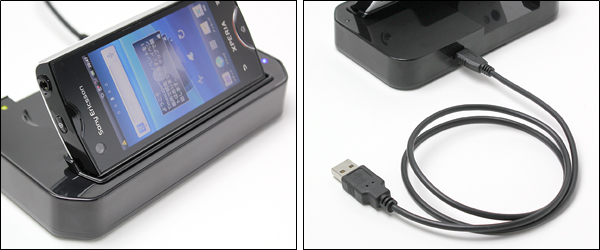 USBクレードル for Xperia(TM) ray SO-03C with 2ndバッテリー充電器 ■購入特典付！■