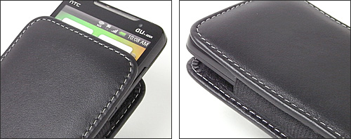 PDAIR レザーケース for htc EVO WiMAX ISW11HT ベルトクリップ付バーティカルポーチタイプ
