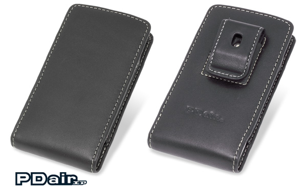 PDAIR レザーケース for AQUOS PHONE SH-12C ベルトクリップ付バーティカルポーチタイプ