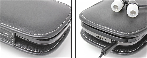 PDAIR レザーケース for Nexus S ベルトクリップ付バーティカルポーチタイプ(ブラック)