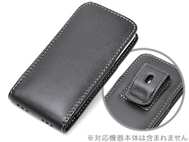 保護フィルム PDAIR レザーケース for iPhone 5 ベルトクリップ付バーティカルポーチタイプ