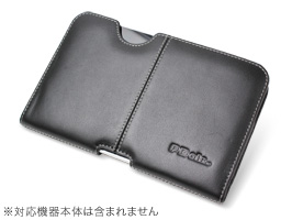保護フィルム PDAIR レザーケース for GALAXY Tab 7.0 Plus SC-02D ポーチタイプ(ブラック)