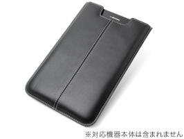 保護フィルム PDAIR レザーケース for GALAXY Tab 7.0 Plus SC-02D バーティカルポーチタイプ(ブラック)