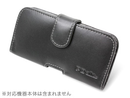 保護フィルム PDAIR レザーケース for GALAXY NEXUS SC-04D ポーチタイプ(ブラック)