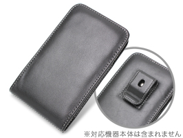 保護フィルム PDAIR レザーケース for GALAXY Note SC-05D ベルトクリップ付バーティカルポーチタイプ