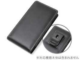 保護フィルム PDAIR レザーケース for AQUOS PHONE SH-01D/102SH ベルトクリップ付バーティカルポーチタイプ