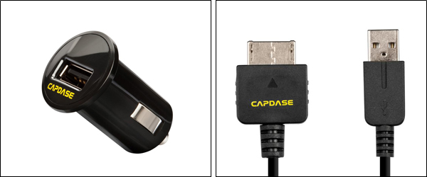CAPDASE USB カーチャージャー＆ケーブル for PlayStation Vita(Black)