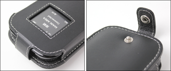 PDAIR レザーケース for ULTRA WiFi 4G SoftBank 101SI スリーブタイプ(ブラック)