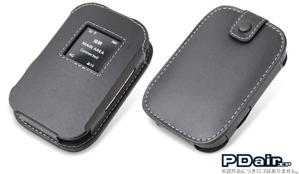 PDAIR レザーケース for ULTRA WiFi 4G SoftBank 101SI スリーブタイプ(ブラック)