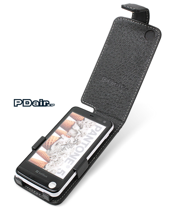 PDAIR レザーケース for PANTONE 5 107SH/Disney Mobile DM013SH 縦開きタイプ