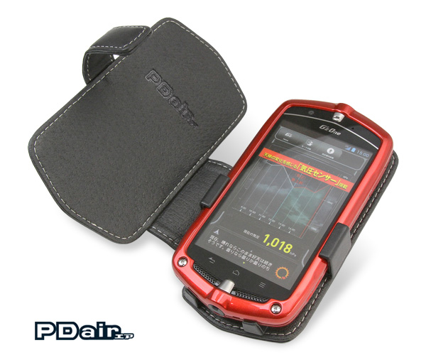 PDAIR レザーケース for G’zOne TYPE-L CAL21 横開きタイプ