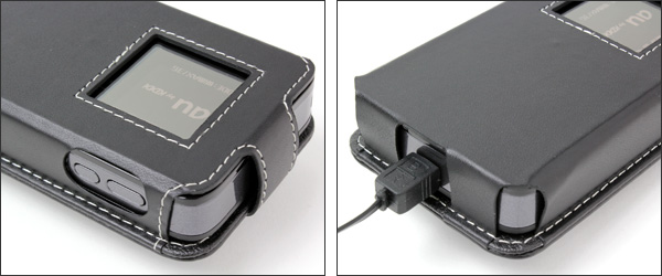 PDAIR レザーケース for Wi-Fi WALKER DATA08W スリーブタイプ