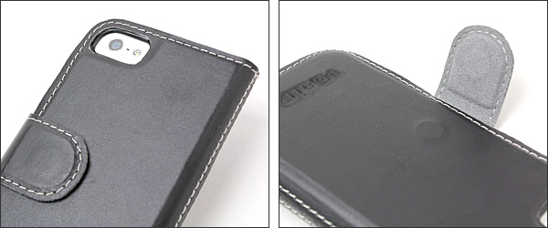 PDAIR レザーケース for iPhone 5 横開きタイプ