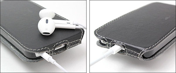 PDAIR レザーケース for iPhone 5 縦開きボトムタイプ(ボタンタイプ)