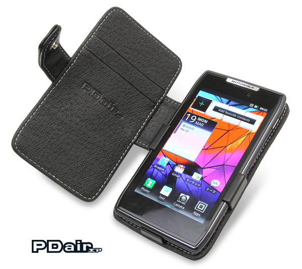 PDAIR レザーケース for MOTOROLA RAZR IS12M 横開きタイプ