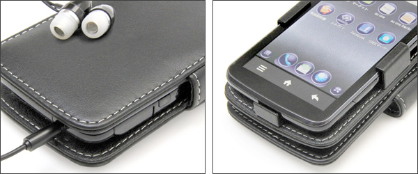 PDAIR レザーケース for AQUOS PHONE IS13SH 横開きタイプ